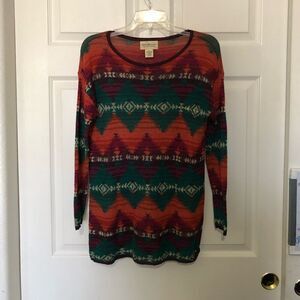 RALPH LAUREN DENIM and SUPPLY Women’s Southwestern Aztec Style Sweater Size XS